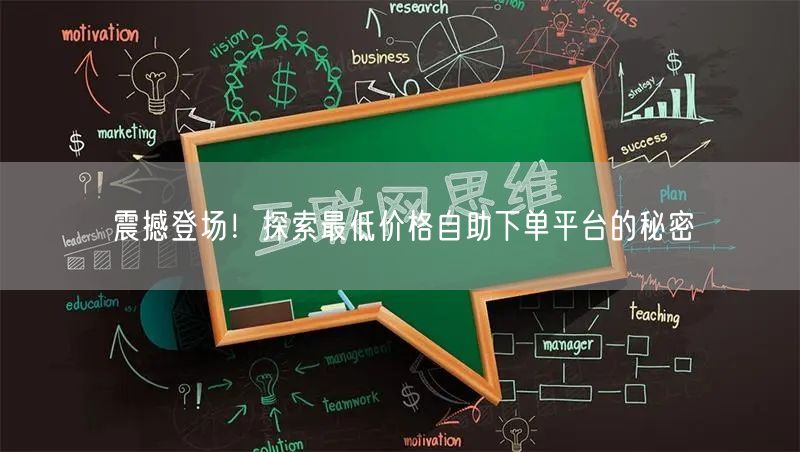 震撼登场！探索最低价格自助下单平台的秘密