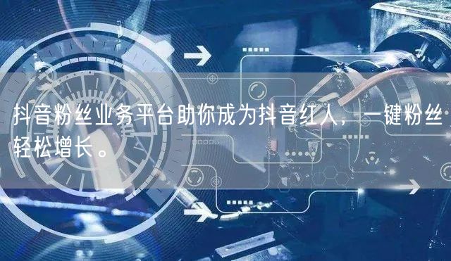 抖音粉丝业务平台助你成为抖音红人，一键粉