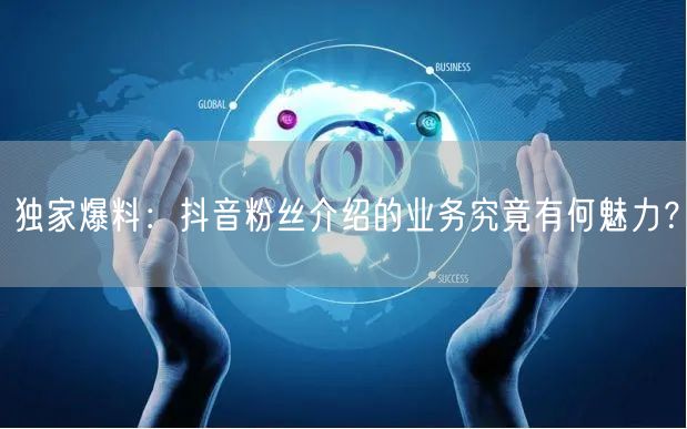 独家爆料：抖音粉丝介绍的业务究竟有何魅力？