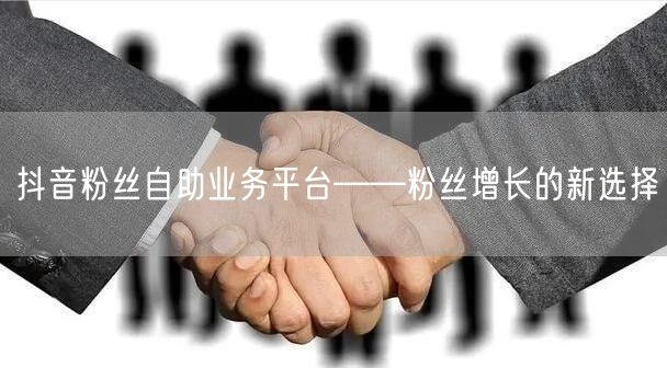 抖音粉丝自助业务平台——粉丝增长的新选择