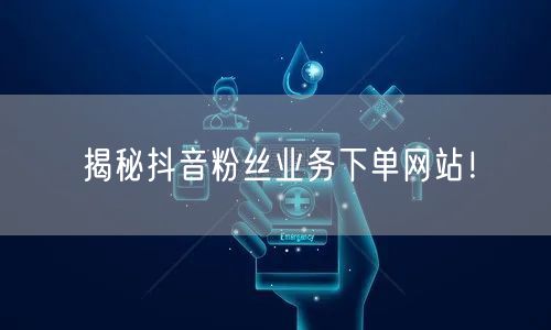 揭秘抖音粉丝业务下单网站！