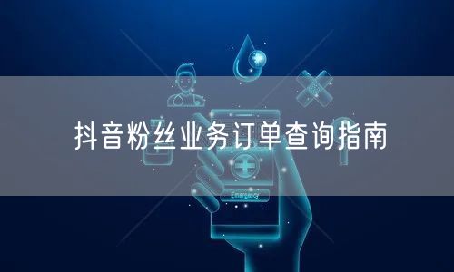 抖音粉丝业务订单查询指南