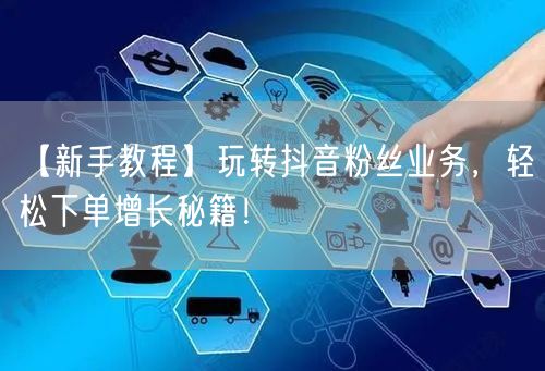 【新手教程】玩转抖音粉丝业务，轻松下单增长秘籍！
