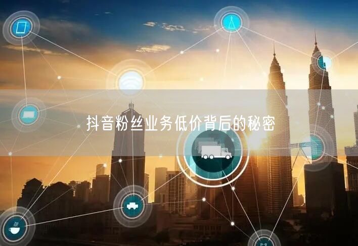 抖音粉丝业务低价背后的秘密