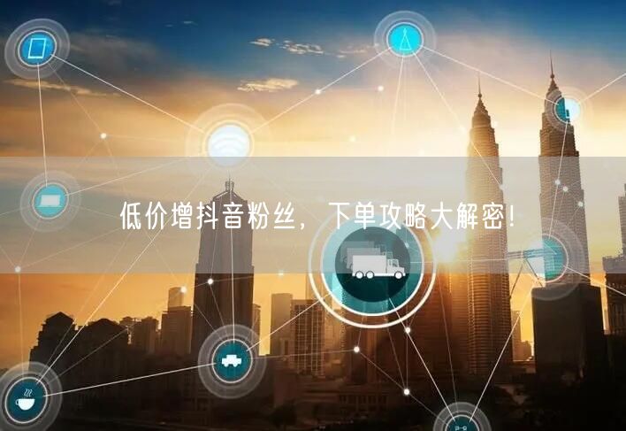 低价增抖音粉丝，下单攻略大解密！