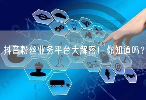 抖音粉丝业务平台大解密！你知道吗？