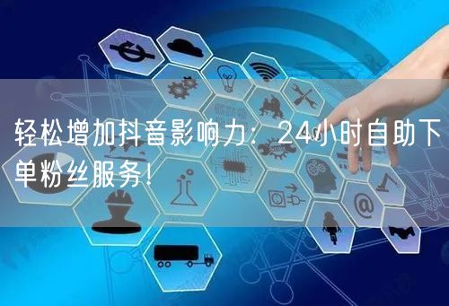 轻松增加抖音影响力：24小时自助下单粉丝服务！