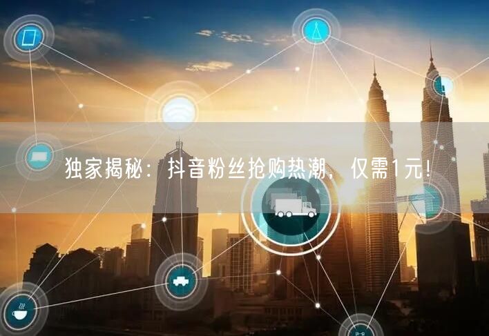 独家揭秘：抖音粉丝抢购热潮，仅需1元！