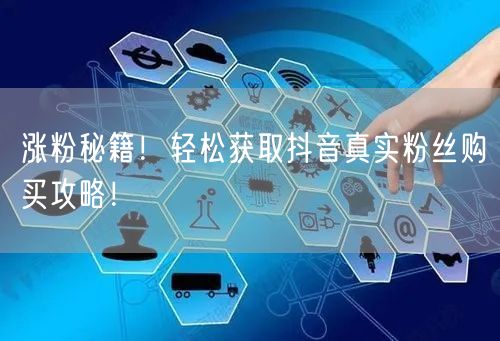 涨粉秘籍！轻松获取抖音真实粉丝购买攻略！