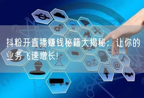 抖粉开直播赚钱秘籍大揭秘：让你的业务飞速