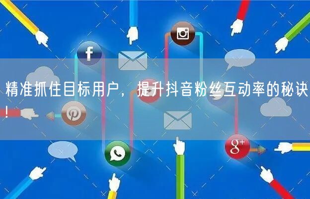 精准抓住目标用户，提升抖音粉丝互动率的秘诀!