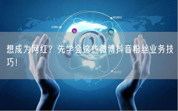 想成为网红？先学会这些微博抖音粉丝业务技巧！
