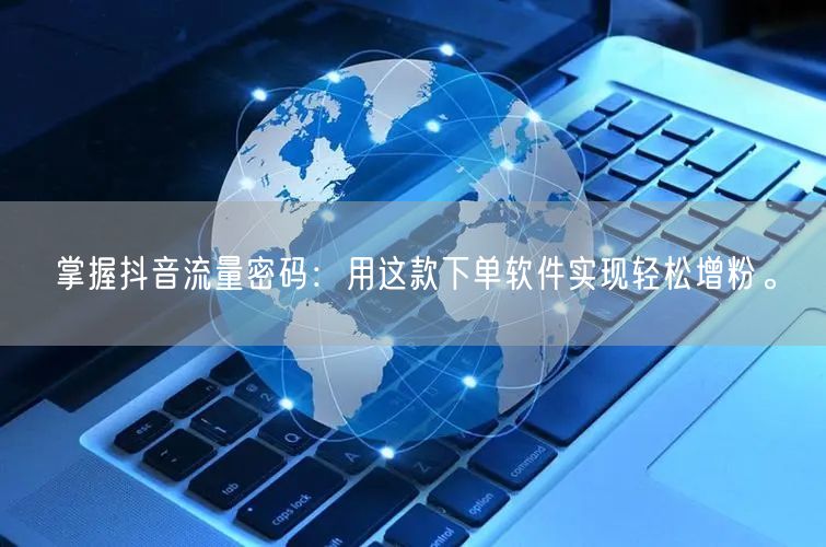 掌握抖音流量密码：用这款下单软件实现轻松