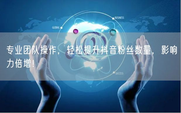 专业团队操作，轻松提升抖音粉丝数量，影响力倍增！