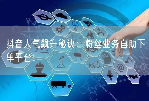 抖音人气飙升秘诀：粉丝业务自助下单平台！