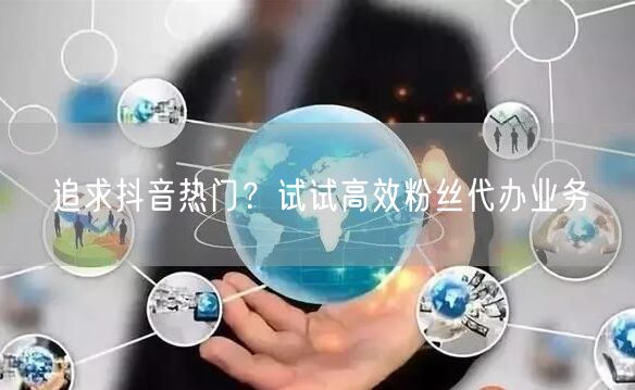 追求抖音热门？试试高效粉丝代办业务