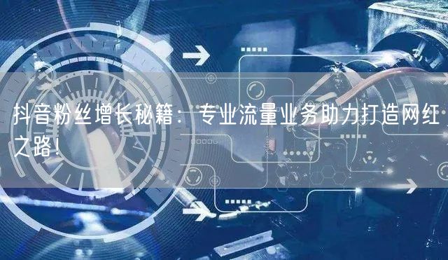 抖音粉丝增长秘籍：专业流量业务助力打造网