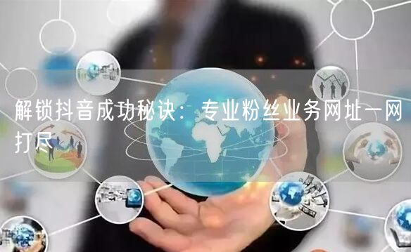 解锁抖音成功秘诀：专业粉丝业务网址一网打尽