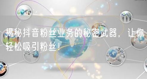 揭秘抖音粉丝业务的秘密武器，让你轻松吸引粉丝！