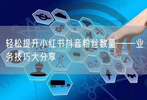 轻松提升小红书抖音粉丝数量——业务技巧大