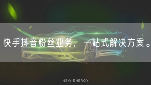 快手抖音粉丝业务，一站式解决方案。