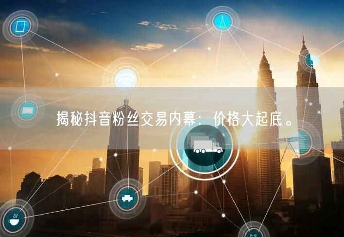 揭秘抖音粉丝交易内幕：价格大起底。