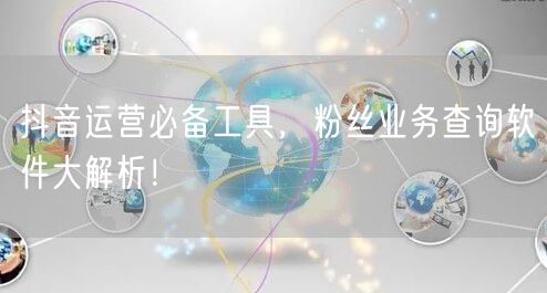 抖音运营必备工具，粉丝业务查询软件大解析！