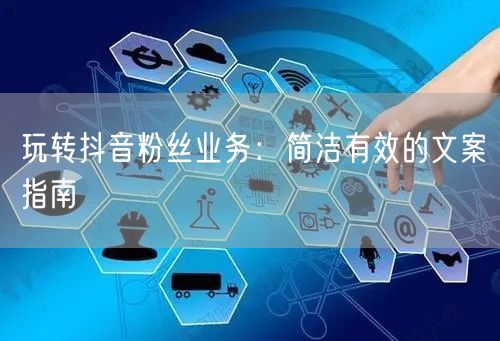玩转抖音粉丝业务：简洁有效的文案指南