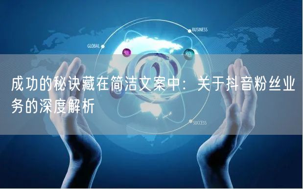 成功的秘诀藏在简洁文案中：关于抖音粉丝业务的深度解析
