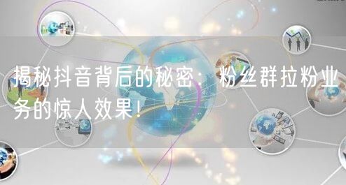 揭秘抖音背后的秘密：粉丝群拉粉业务的惊人效果！