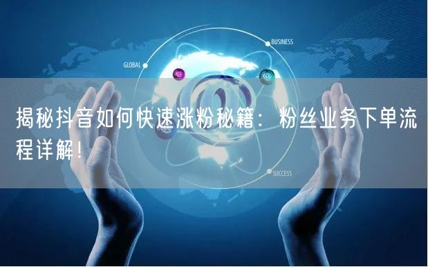 揭秘抖音如何快速涨粉秘籍：粉丝业务下单流程详解！