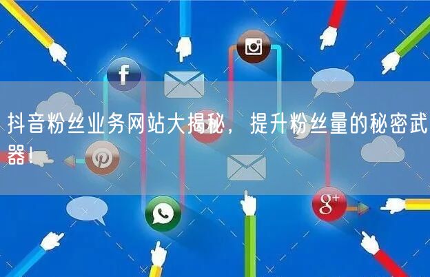 抖音粉丝业务网站大揭秘，提升粉丝量的秘密