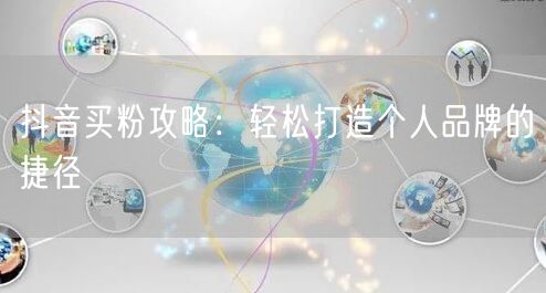 抖音买粉攻略：轻松打造个人品牌的捷径