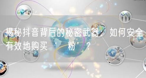 揭秘抖音背后的秘密武器：如何安全有效地购买‘黒粉’？